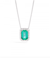 Necklace Recarlo Woman Orchidea in Gold Smeraldo 0.5 Ct P33CC171/SM-42 - P33CC171/SM-42